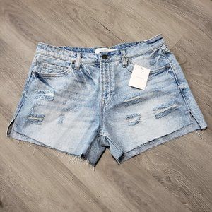 Hidden Kenzie Mid-Rise Denim Shorts, L